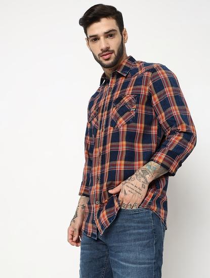 Regular Fit Full Sleeve Checks Shirts