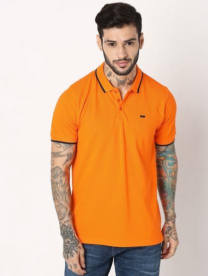 Relaxed Fit Half Sleeve Solid Polo T-Shirt