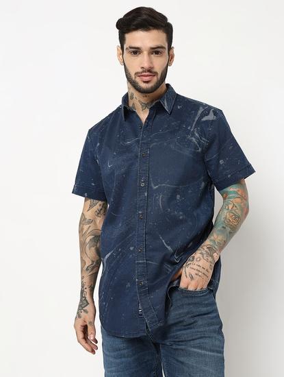 Relaxed Fit Half Sleeve Printed Shirts