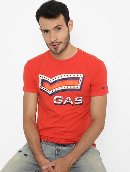 Brand Print Slim Fit Crew-Neck T-shirt