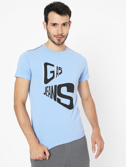 Brand Print Slim Fit Crew-Neck T-shirt