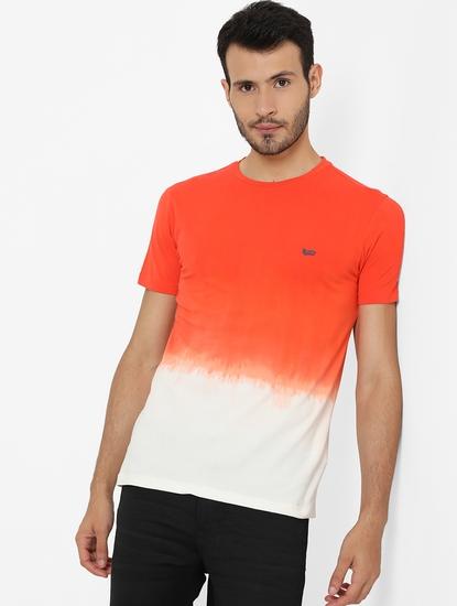 Dip-Dyed Slim Fit Crew-Neck T-shirt