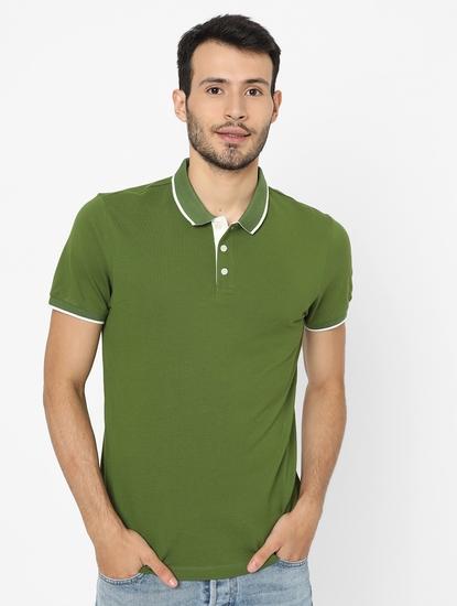 Slim Fit Polo T-shirt with Contrast Tipping