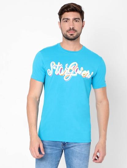 Typographic Print Slim Fit Crew-Neck T-shirt