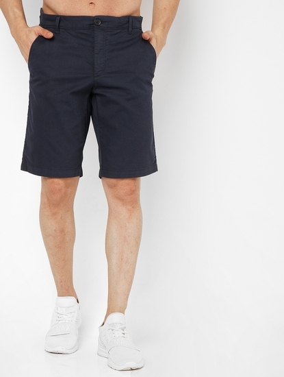 Men's Grimm Short Up Navy Blue Solid Short