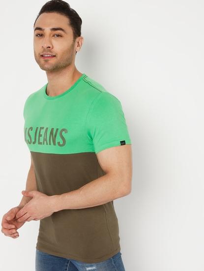 Colourblock Slim Fit Crew-Neck T-shirt