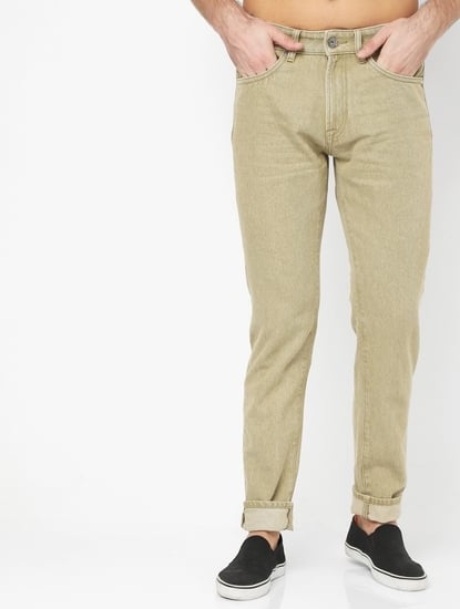 Men's Norton Carrot In Carrot Fit Beige Jeans