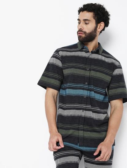 Dario Striped Regular Fit Polycotton Shirt