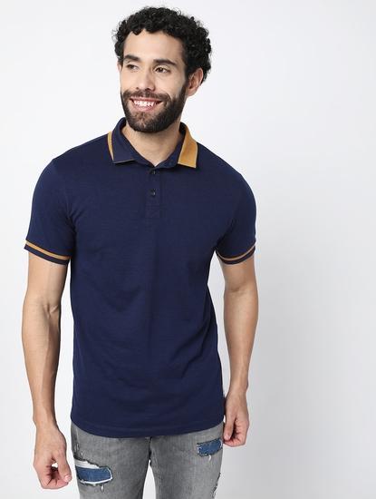 Duo Tone Slim Fit Polo T-Shirt