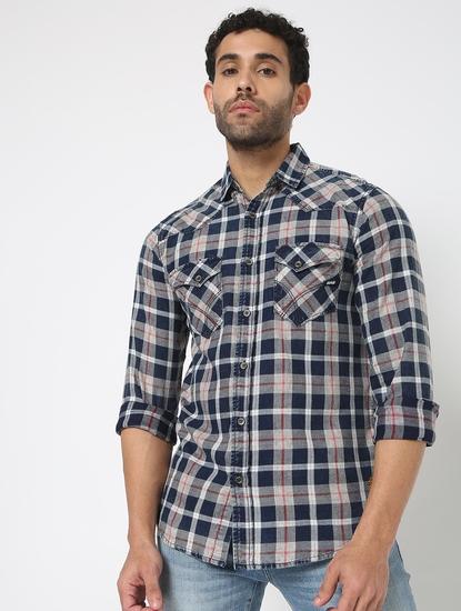 Kant Checked Slim Fit IN Shirt