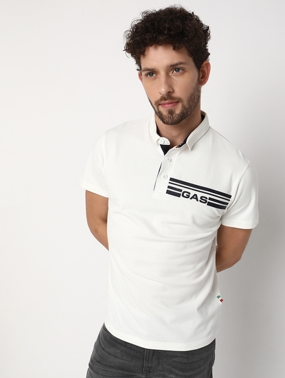 Slim Fit Short Sleeve Solid Cotton Lycra Polo T-Shirt