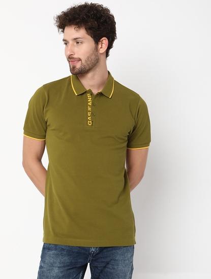 Regular Fit Half Sleeve Solid Cotton Polo T-Shirt