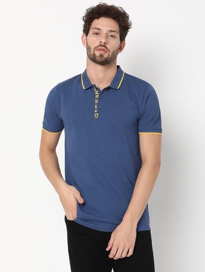 Regular Fit Half Sleeve Solid Cotton Polo T-Shirt