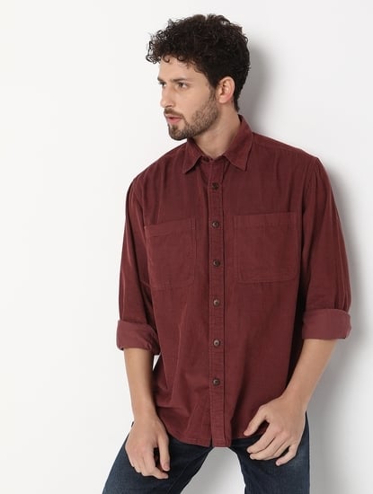 Shacket Full Sleeve Solid Cotton Shirts