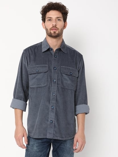 Shacket Full Sleeve Solid Cotton Shirts