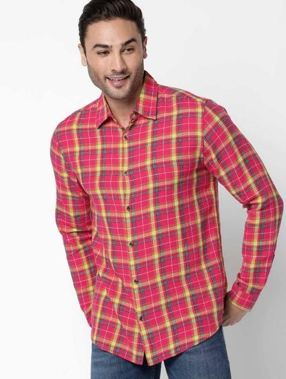 Sir Det Checked Slim Fit Shirt