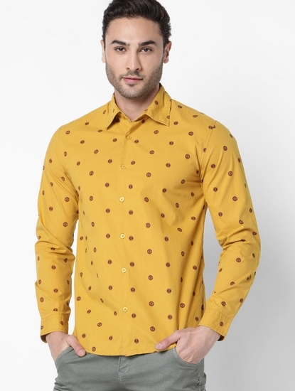 Sir Det Printed Slim Fit Shirt