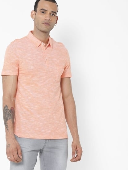 Manny Polo T-shirt with Slub Knit