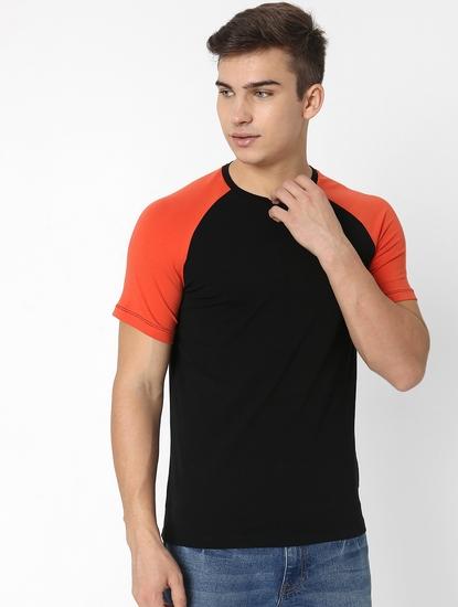 Colourblock Slim Fit Crew-Neck T-shirt