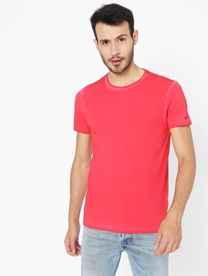 Washed Slim Fit Crew-Neck T-shirt