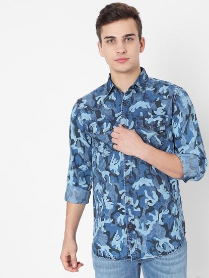 Kant Printed Slim Fit Shirt