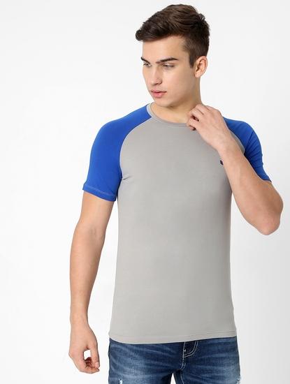 Colourblock Slim Fit Crew-Neck T-shirt