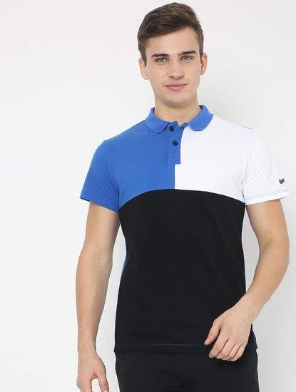 Colourblock Slim Fit Polo T-shirt