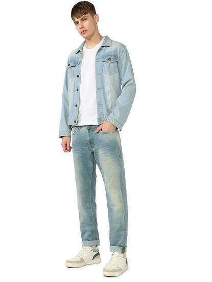 Carrot Fit Mid Rise Denim