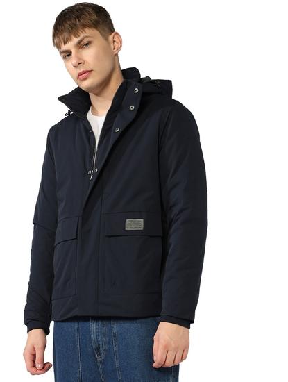 Regular Fit Jacket with Concealed Placket