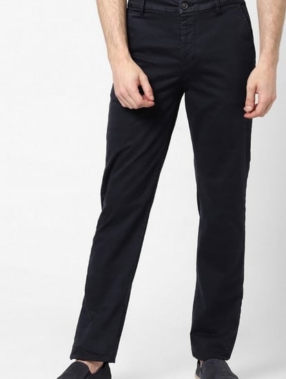 Slim Fit Flat-Front Trousers