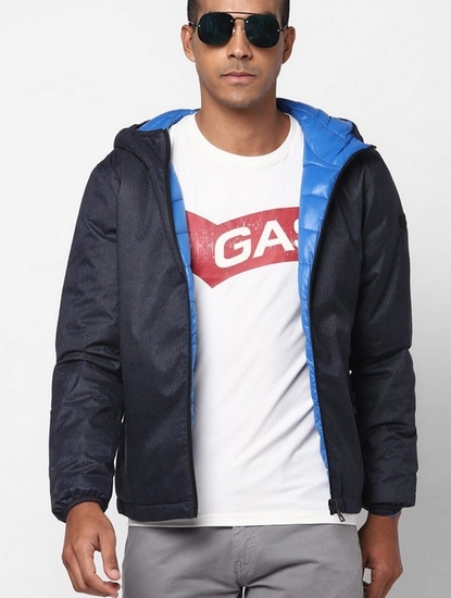Zip-Front Hooded Jacket with Insert Pockets