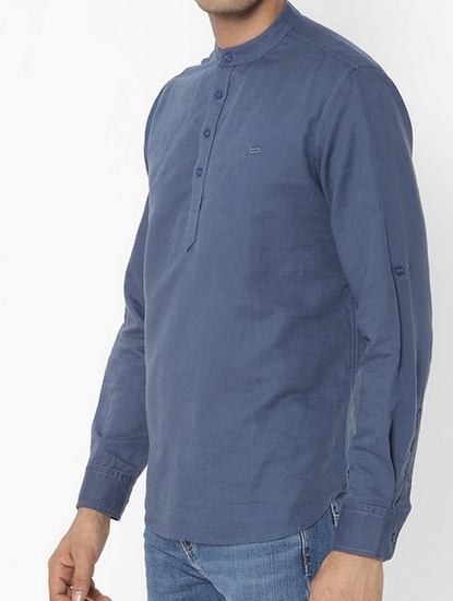 Yonn Shirt with Band Collar