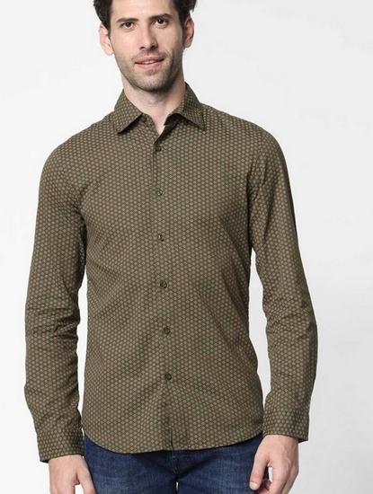 Sir Det Printed Slim Fit Shirt