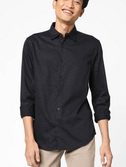 Printed Cotton Slim Fit Shirt