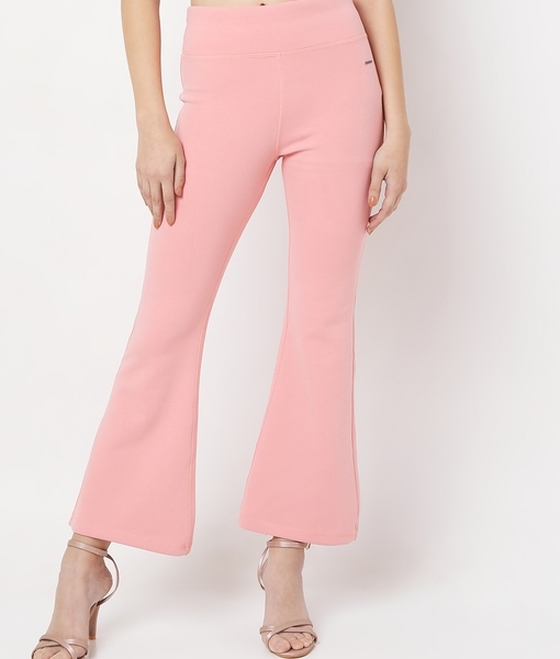 Buy Gold Trousers & Pants for Women by POPWINGS Online | Ajio.com