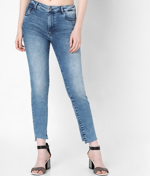 Buy online Women's Plain Slim Fit Jeans from Jeans & jeggings for Women by  V-mart for ₹709 at 5% off | 2024 Limeroad.com
