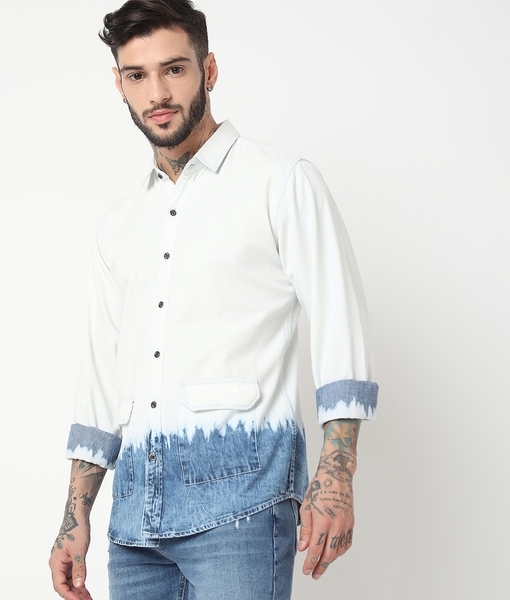 Gas Jeans Kant Denim Shirt Slim Fit 151258010355-W139