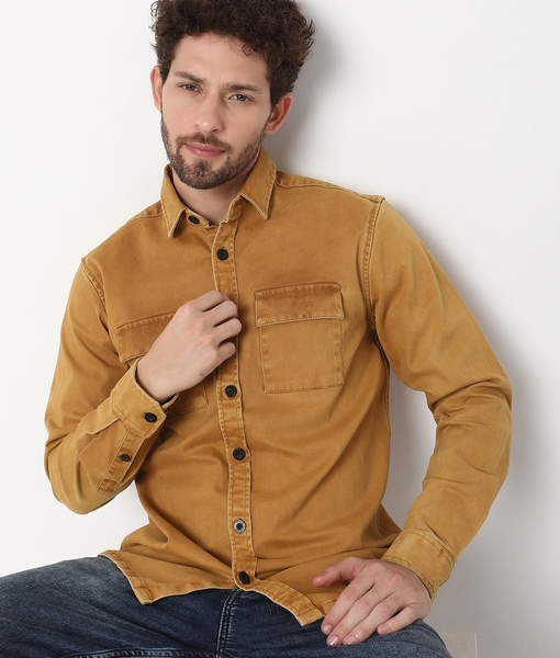 Regular Fit Brown Color Denim Jacket for Men - Peplos Jeans – Peplos Jeans