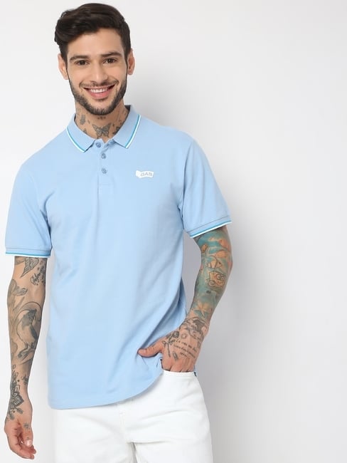 Regular Fit Half Sleeve Solid Polo T-Shirt