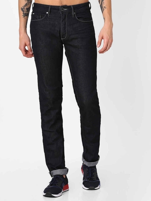 Men's Morris Straight Fit Dark Blue Jeans