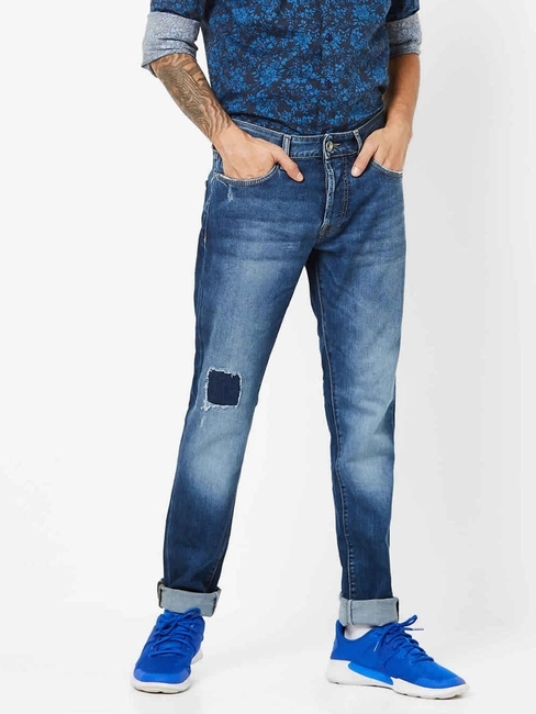 Men's Norton Carrot Fit Blue Jeans