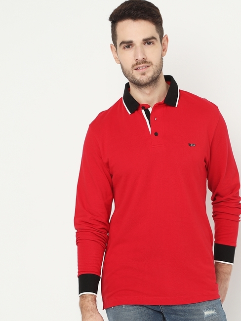 Ralph Slim Fit Full-Sleeve Polo T-shirt