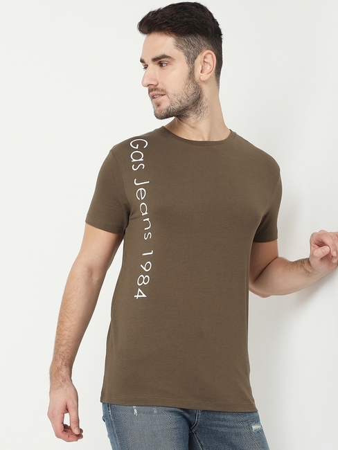 Scuba Placement Brand Print Slim Fit T-shirt