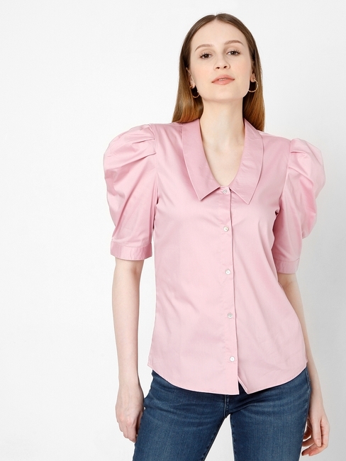 Maeve Shirt with Puff Sleeves