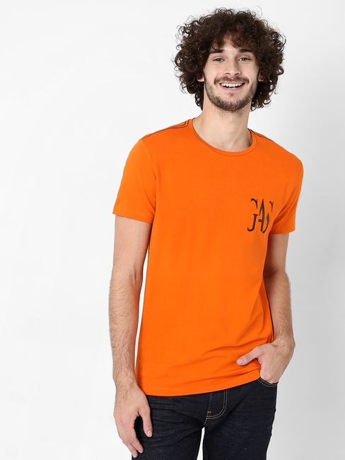 Scuba Placement Slim Fit Crew-Neck T-shirt
