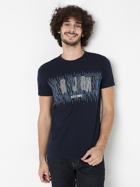 Scuba Rain Printed Slim Fit Crew-Neck T-shirt