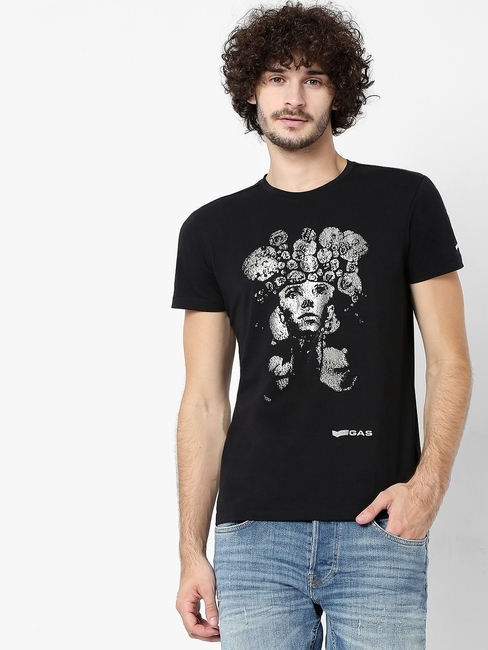 Scuba MS Slim Fit Crew-Neck Cotton T-shirt