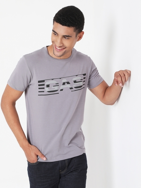 Scuba Logo Print Slim Fit Crew-Neck T-shirt