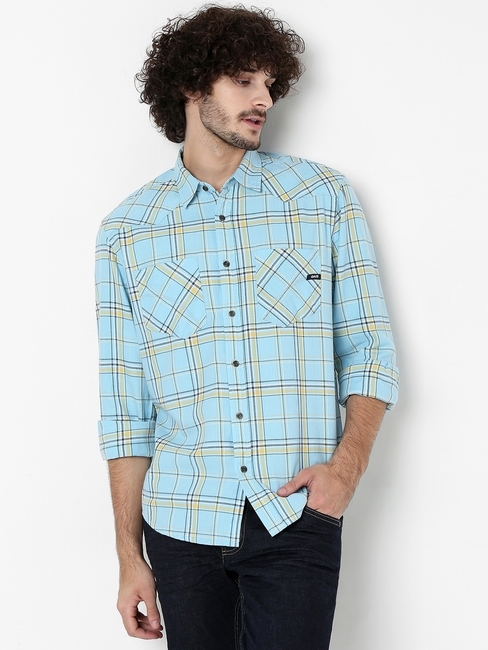 Caio Checked Shirt with Patch Pockets