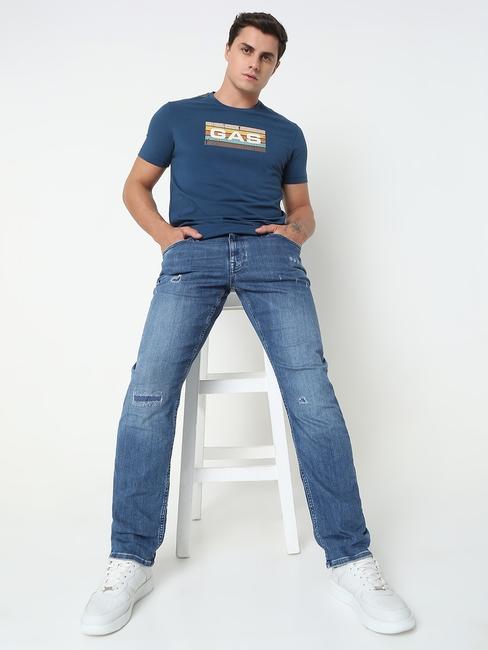 Jaxon-Z Straight Fit Solid Denim